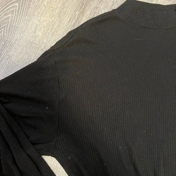 Garage Black Ribbed Knit Top - Picture 2 of 5